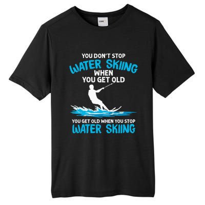 Funny Water Skiing Designs For  Water Skier Athlete Tall Fusion ChromaSoft Performance T-Shirt