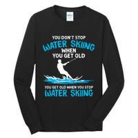 Funny Water Skiing Designs For  Water Skier Athlete Tall Long Sleeve T-Shirt