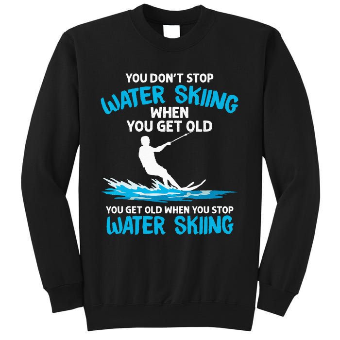 Funny Water Skiing Designs For  Water Skier Athlete Tall Sweatshirt