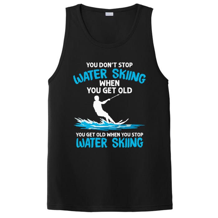 Funny Water Skiing Designs For  Water Skier Athlete PosiCharge Competitor Tank