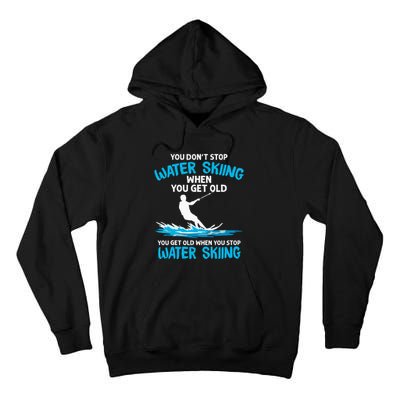 Funny Water Skiing Designs For  Water Skier Athlete Tall Hoodie