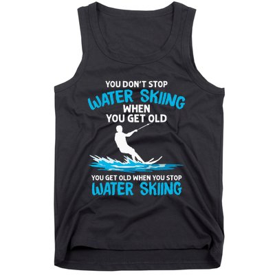 Funny Water Skiing Designs For  Water Skier Athlete Tank Top