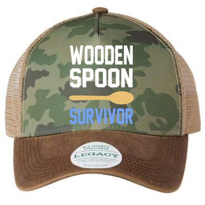 Funny Wooden Spoon Survivor I Survived Wooden Spoon Vintage Legacy Tie Dye Trucker Hat