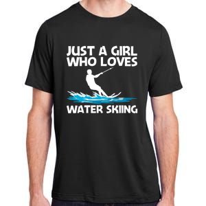 Funny Water Skiing Design Water Skier Skiing Cool Gift Adult ChromaSoft Performance T-Shirt