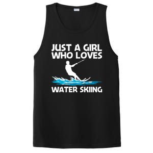 Funny Water Skiing Design Water Skier Skiing Cool Gift PosiCharge Competitor Tank