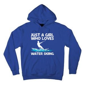 Funny Water Skiing Design Water Skier Skiing Cool Gift Tall Hoodie