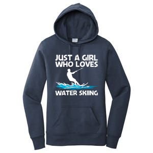 Funny Water Skiing Design Water Skier Skiing Cool Gift Women's Pullover Hoodie