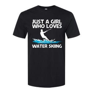 Funny Water Skiing Design Water Skier Skiing Cool Gift Softstyle CVC T-Shirt