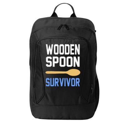 Funny Wooden Spoon Survivor I Survived Wooden Spoon Vintage City Backpack