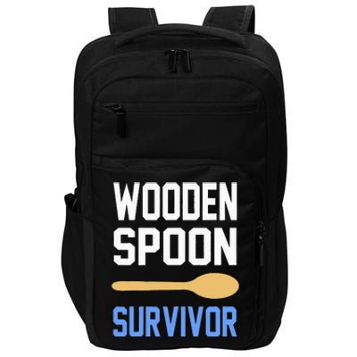 Funny Wooden Spoon Survivor I Survived Wooden Spoon Vintage Impact Tech Backpack