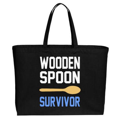 Funny Wooden Spoon Survivor I Survived Wooden Spoon Vintage Cotton Canvas Jumbo Tote