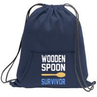 Funny Wooden Spoon Survivor I Survived Wooden Spoon Vintage Sweatshirt Cinch Pack Bag