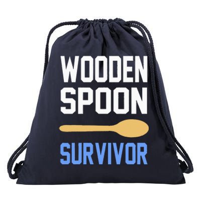 Funny Wooden Spoon Survivor I Survived Wooden Spoon Vintage Drawstring Bag