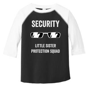 Funny Wedding Security Little Sister Protection Squad Toddler Fine Jersey T-Shirt