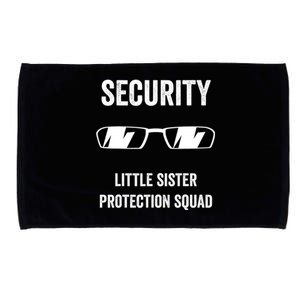 Funny Wedding Security Little Sister Protection Squad Microfiber Hand Towel