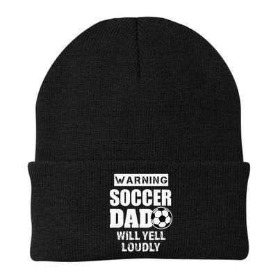 Funny Warning Soccer Dad Will Yell Loudly Beanie