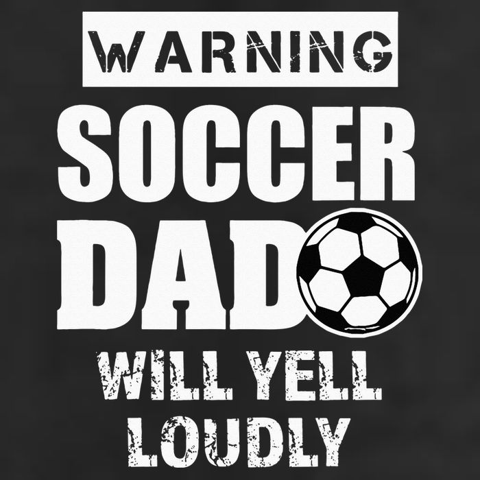 Funny Warning Soccer Dad Will Yell Loudly Golf Towel