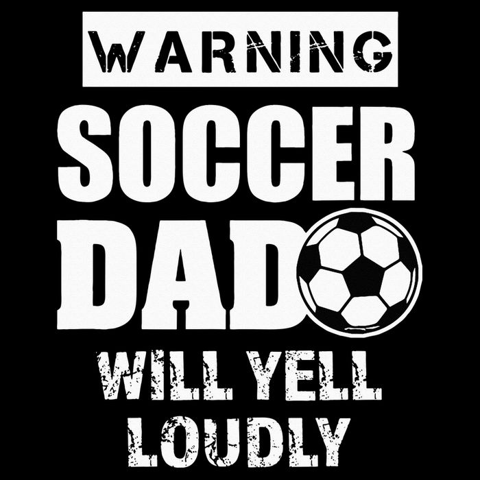 Funny Warning Soccer Dad Will Yell Loudly Cropped Pullover Crew