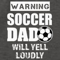 Funny Warning Soccer Dad Will Yell Loudly Vector Backpack