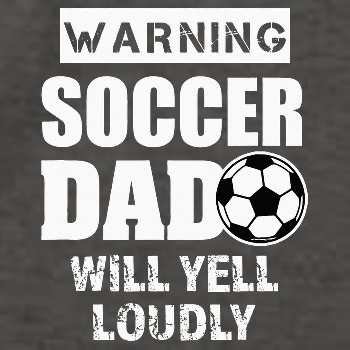 Funny Warning Soccer Dad Will Yell Loudly Vector Backpack