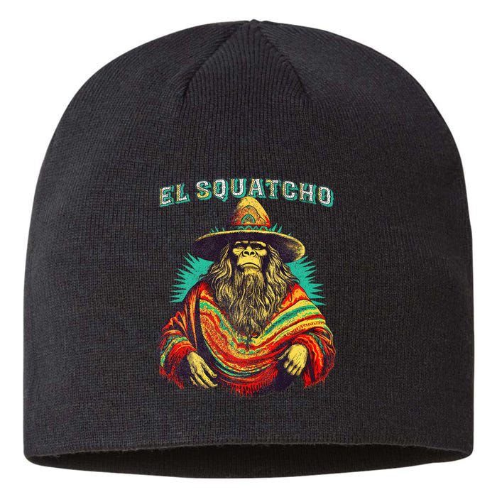 Funny Western Sasquatch Poncho Sustainable Beanie