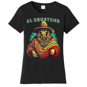 Funny Western Sasquatch Poncho Women's T-Shirt