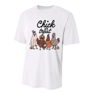 Funny Witch Spooky Chicken Halloween Costume Chick Or Treat Performance Sprint T-Shirt