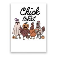 Funny Witch Spooky Chicken Halloween Costume Chick Or Treat Poster