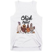 Funny Witch Spooky Chicken Halloween Costume Chick Or Treat Tank Top