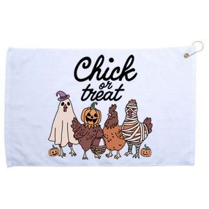 Funny Witch Spooky Chicken Halloween Costume Chick Or Treat Grommeted Golf Towel