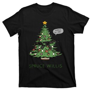 Funny Willis spruce Scary Christmas tree Family Pajamas T-Shirt