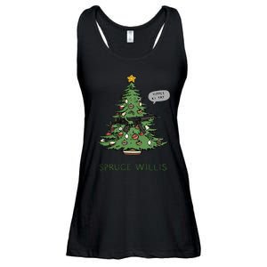 Funny Willis spruce Scary Christmas tree Family Pajamas Ladies Essential Flowy Tank