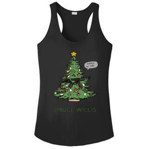 Funny Willis spruce Scary Christmas tree Family Pajamas Ladies PosiCharge Competitor Racerback Tank