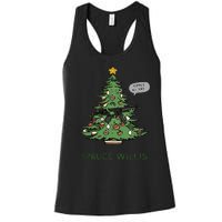 Funny Willis spruce Scary Christmas tree Family Pajamas Women's Racerback Tank