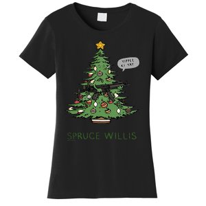 Funny Willis spruce Scary Christmas tree Family Pajamas Women's T-Shirt