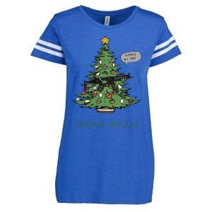 Funny Willis spruce Scary Christmas tree Family Pajamas Enza Ladies Jersey Football T-Shirt