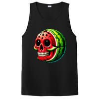 Funny Watermelon Skull Summer Tropical Fruit Lovers PosiCharge Competitor Tank