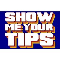 Funny Waitress Show Me Your Tips Puns Retro Meaningful Gift Bumper Sticker