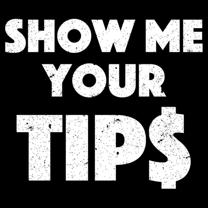 Funny Waitress Show Me Your Tips Puns Gift Cooling Performance Crew T-Shirt