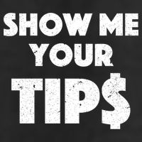 Funny Waitress Show Me Your Tips Puns Gift Adult Drive Performance Visor