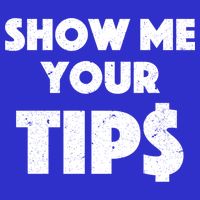 Funny Waitress Show Me Your Tips Puns Gift Button