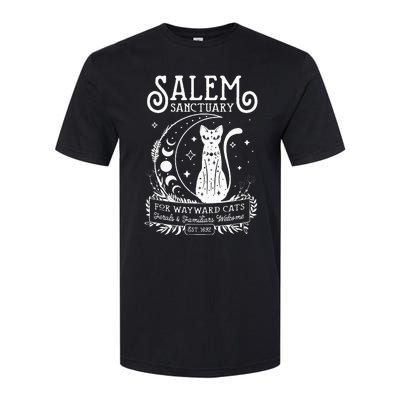 Funny Witch Salem Home For Wayward Black Cats 1692 Halloween Softstyle® CVC T-Shirt