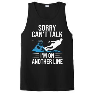 Funny Water Ski Designs For Women Water Skier Athletes PosiCharge Competitor Tank