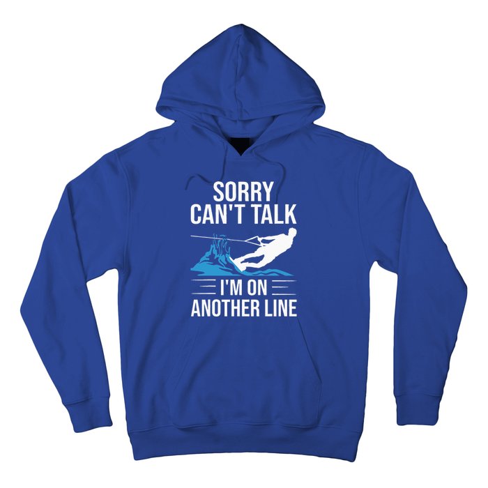 Funny Water Ski Designs For Women Water Skier Athletes Hoodie