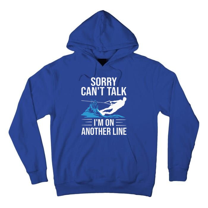 Funny Water Ski Designs For Women Water Skier Athletes Tall Hoodie