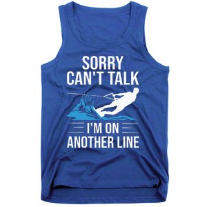 Funny Water Ski Designs For Women Water Skier Athletes Tank Top