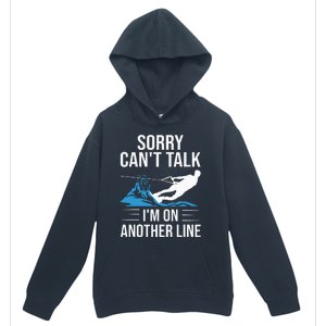 Funny Water Ski Designs For Women Water Skier Athletes Urban Pullover Hoodie