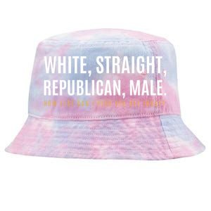 Funny White Straight Republican Male Republican Tie-Dyed Bucket Hat