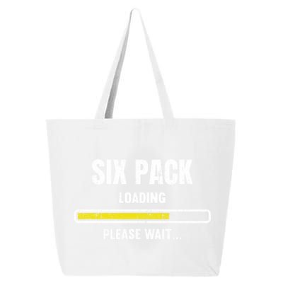 Funny Workout Saying Gift Six Pack Loading Please Wait Gift 25L Jumbo Tote