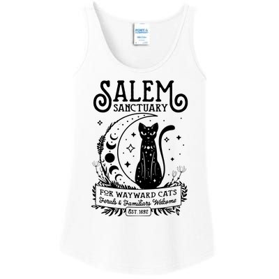 Funny Witch Salem Home For Wayward Black Cats 1692 Halloween Sweat Ladies Essential Tank